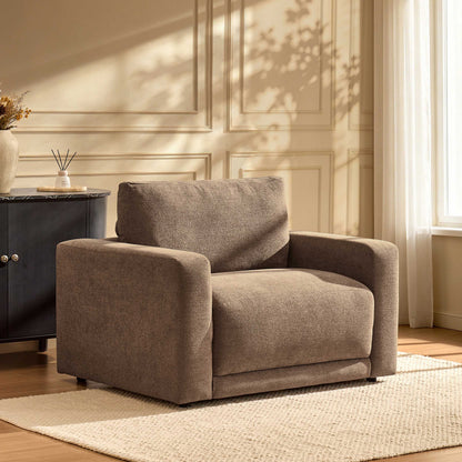 Chicago Loveseat - Chenille Mushroom