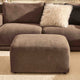 Chicago Pouffe - Chenille Mushroom