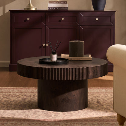 Aleyna Coffee Table - Dark Burl