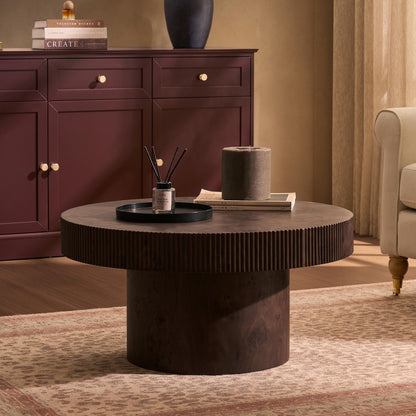 Aleyna Coffee Table - Dark Burl