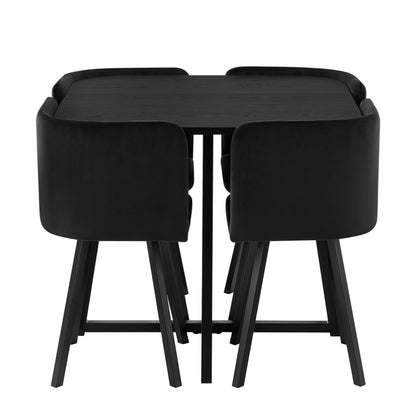 Ava Dining Chair Set - Black