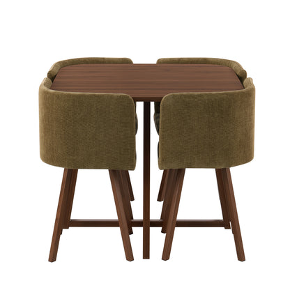 Ava Dining Chair Set - Chenille Olive