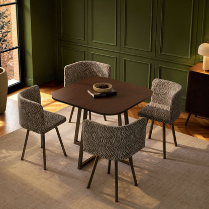 Ava Dining Chair Set - Animal Stripe