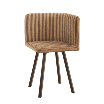 Ava Dining Chair Set - Toffee Stripe