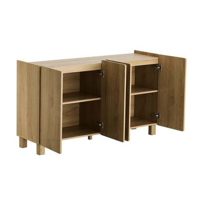Avalon 4 Door Sideboard - Light Oak Effect