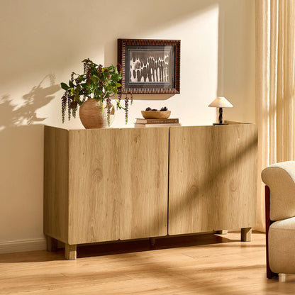 Avalon 4 Door Sideboard - Light Oak Effect