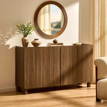 Avalon 4 Door Sideboard - Medium Wood