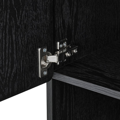 Avalon Shelving Unit - Black Wood Effect