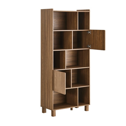 Avalon Shelving Unit - Medium Wood