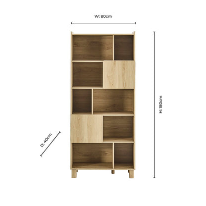 Avalon Shelving Unit - Light Oak Effect