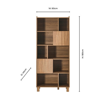 Avalon Shelving Unit - Medium Wood