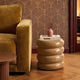Florrie High Gloss Side Table - Caramel