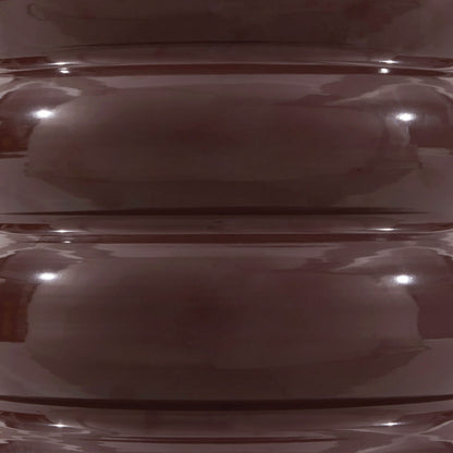 Florrie High Gloss Side Table - Chocolate