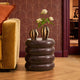 Florrie High Gloss Side Table - Chocolate