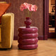 Florrie High Gloss Side Table - Wine