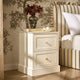 Ruby 2 Drawer Bedside Table - Warm White