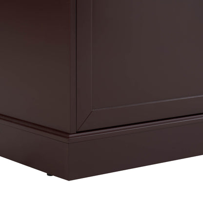 Ruby 3 Door Sideboard with Drawers - Chocolate