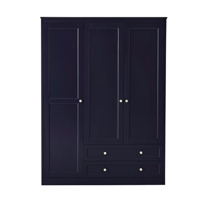 Ruby 3 Door Wardrobe with Drawers - Midnight