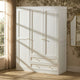 Ruby 3 Door Wardrobe with Drawers - Warm White