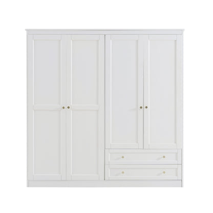 Ruby 4 Door Wardrobe  - Warm White
