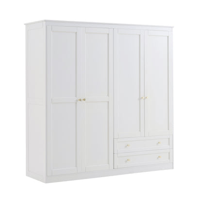 Ruby 4 Door Wardrobe  - Warm White