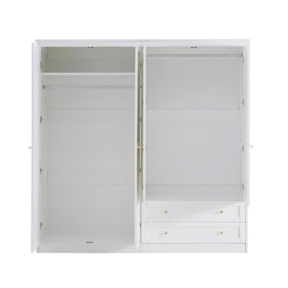 Ruby 4 Door Wardrobe  - Warm White