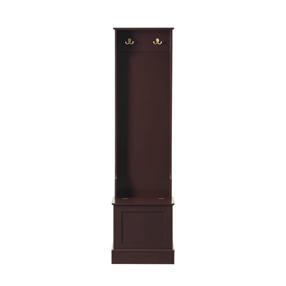 Ruby Space Saving Entry Way Cabinet - Chocolate