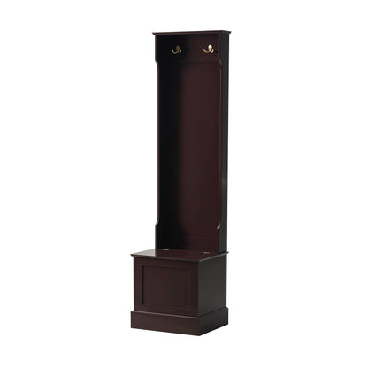Ruby Space Saving Entry Way Cabinet - Chocolate