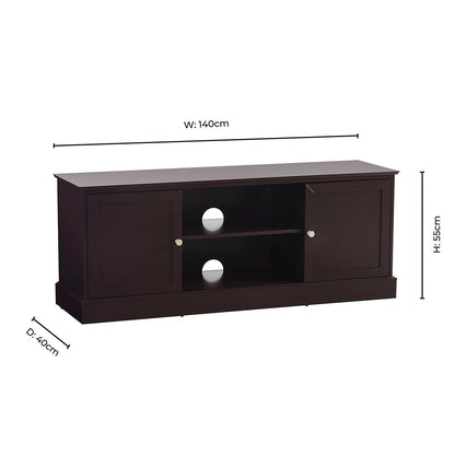 Ruby Tv Unit for TVs up to 60" - Chocolate