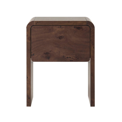 Samira Side Table - Dark Burl