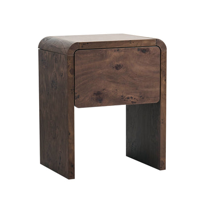 Samira Side Table - Dark Burl