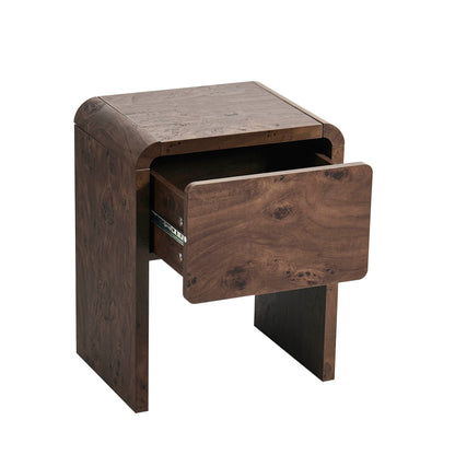 Samira Side Table - Dark Burl