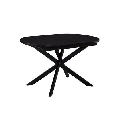 Brooke Oval Extendable 4-8 Seater Dining Table - Black