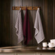 Delphine Waffle Set of 3 Tea Towels - Berry