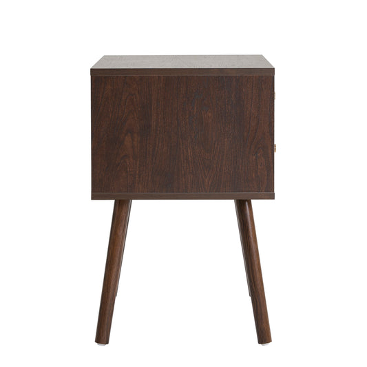 Dora 2 Drawer Nightstand - Walnut