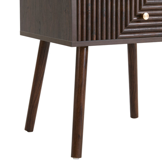 Dora 2 Drawer Nightstand - Walnut