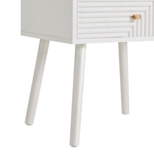 Dora 2 Drawer Nightstand - Warm White