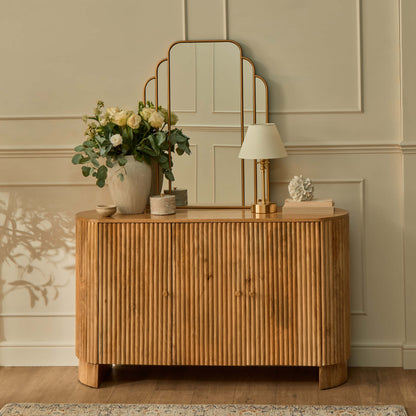 Finley Mango Wood 3 Door Sideboard - Natural