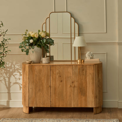Finley Mango Wood 3 Door Sideboard - Natural