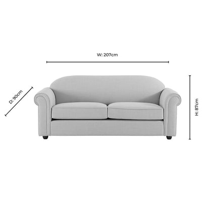 Beverley 3 Seater Sofa - Beige