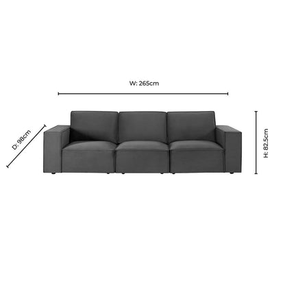 Brooklyn 3 Seater Sofa - Muted Moss