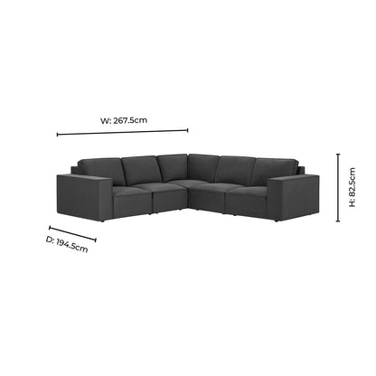 Brooklyn Right Hand Corner Sofa - Muted Moss