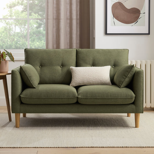 Shoreditch 2 Seater Sofa - Woven Green