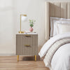 Evie 2 Drawer Bedside Table - Taupe