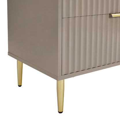 Evie 6 Drawer Chest - Taupe