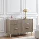 Evie 6 Drawer Chest - Taupe