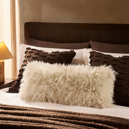 Faux Fur Sheepskin Cushion Cover - Off White