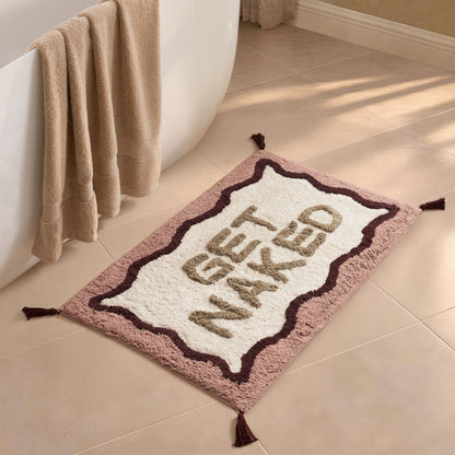 Get Naked Cotton Bath Mat - Pink