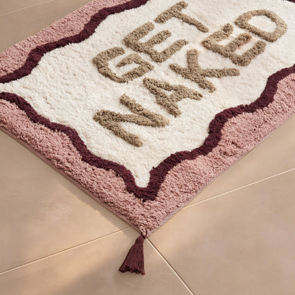 Get Naked Cotton Bath Mat - Pink