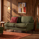 Hampshire 2 Seater Sofa - Woven Pine Green